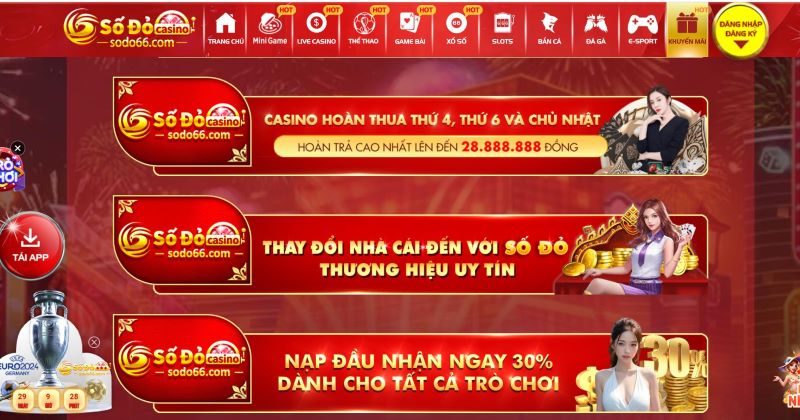 Những chương trình ưu đãi được ưa chuộng tại nhà cái Sodo